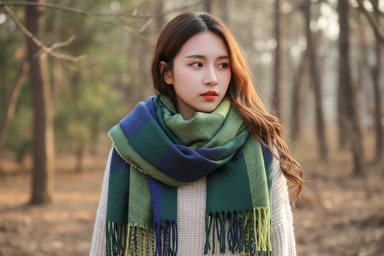 Détail écharpe boho