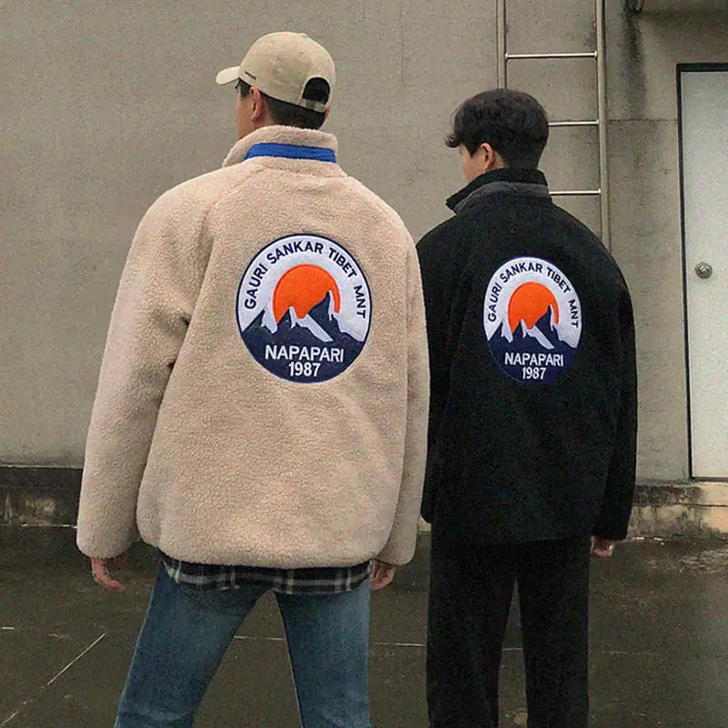 Winter Thick Lamb Wool Coat for Men and Women