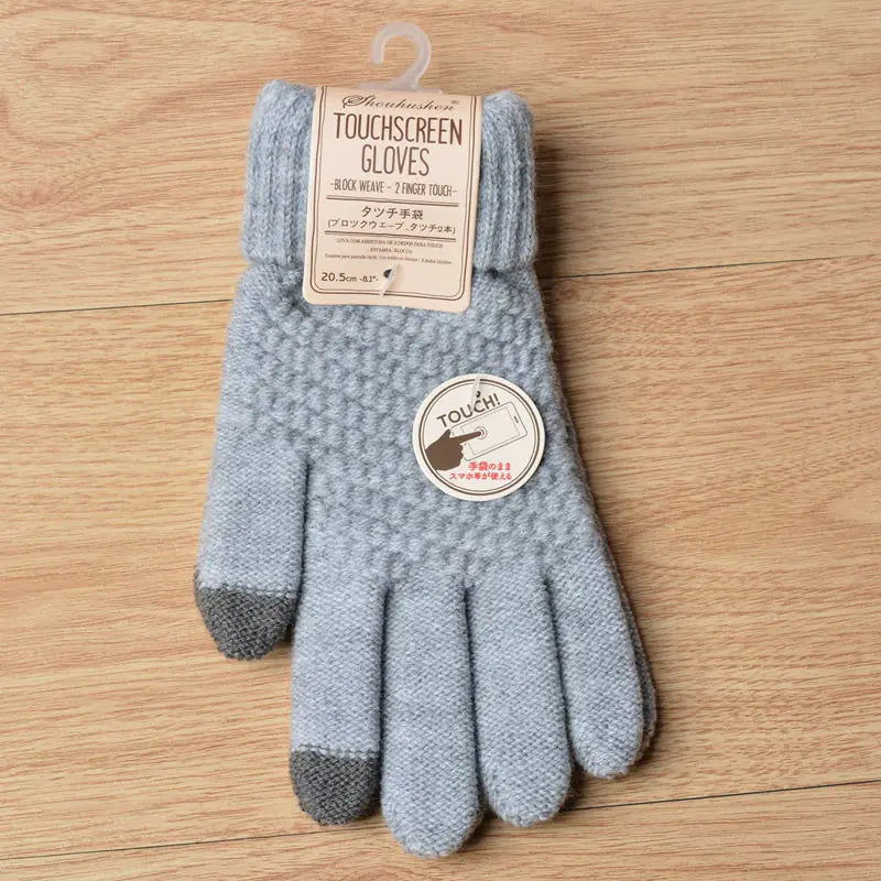 Women's Knitted Touchscreen Winter Gloves (Fashionable) |