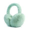 Foldable Fluffy Earmuffs for Women - Green Winter Ear Warmers