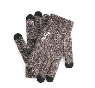 Men's Touchscreen Winter Gloves, Warm Knitted Outdoor Gloves |
