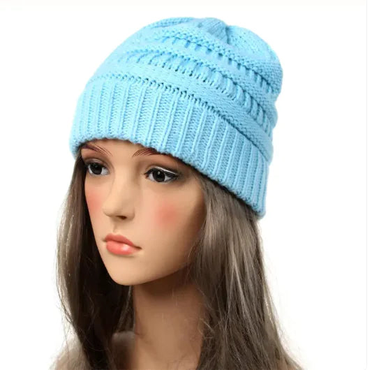 Women's Solid Knit Beanie