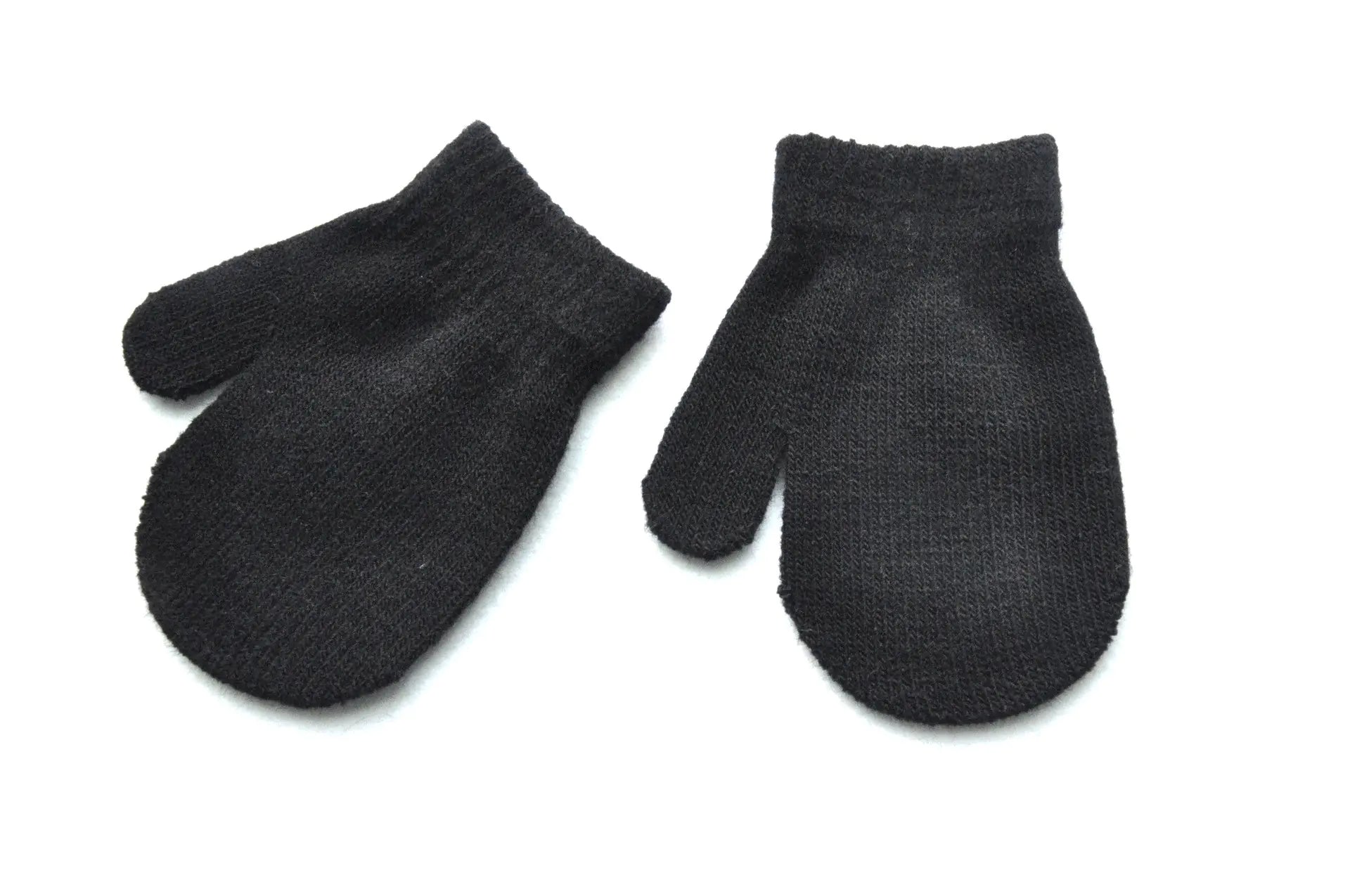 Children's Knitted Winter Gloves with Bag