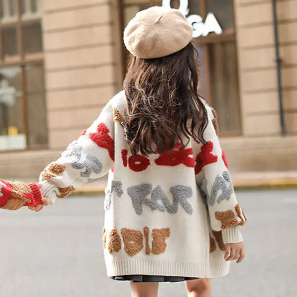Children's Sweater Coat - Kids Knit Cardigan Jacket