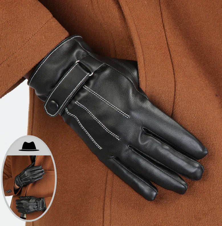 Leather Winter Gloves for Men and Women
