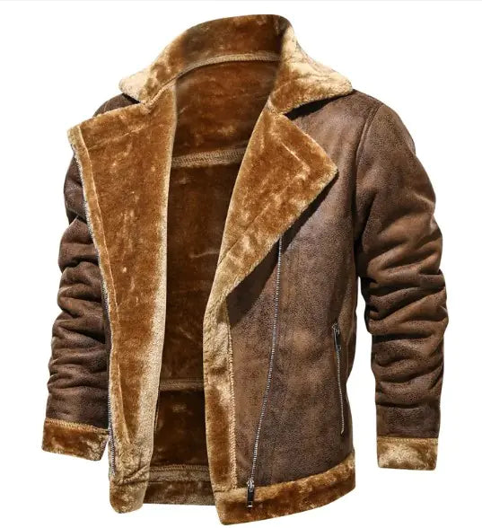 Men's Thickened Fur Coat - Luxury Faux Fur Winter Jacket |