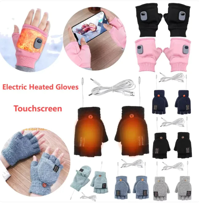 USB Heated Winter Gloves - Rechargeable Warm Gloves