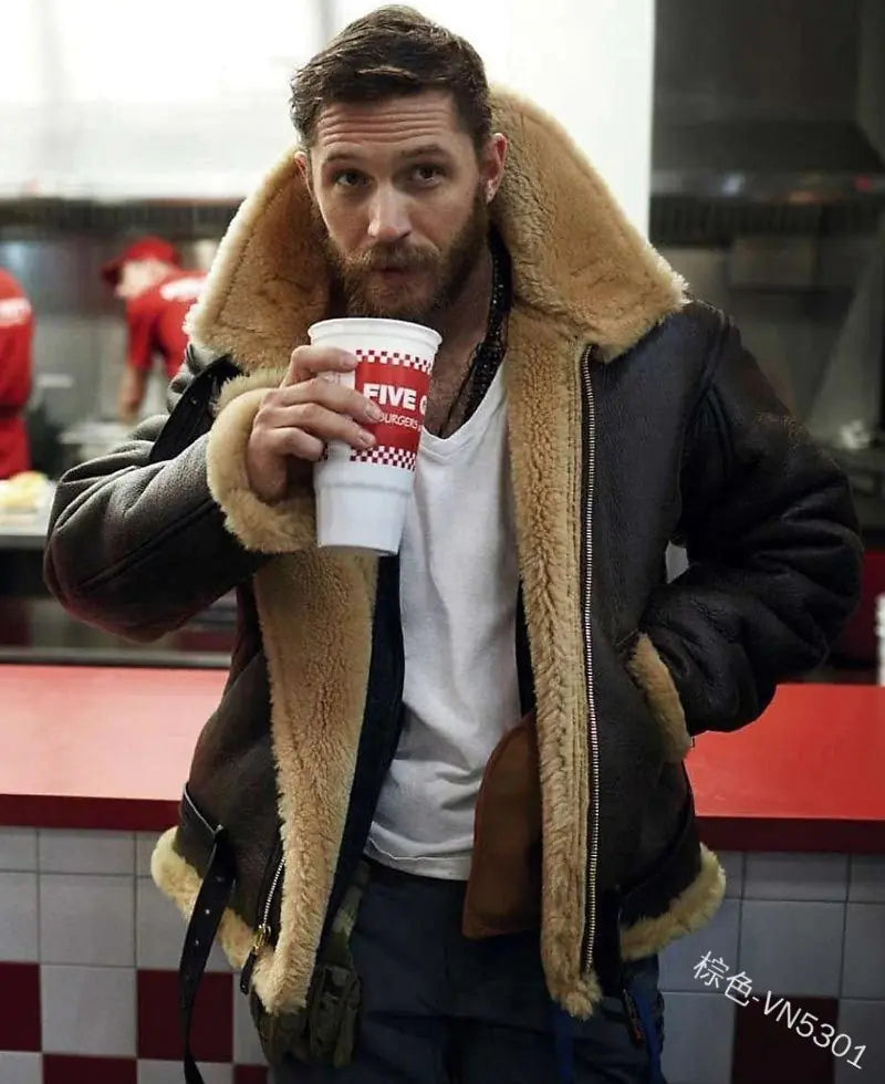 Men's Faux Fur Lined Jacket - Mid-Length Winter Coat | New