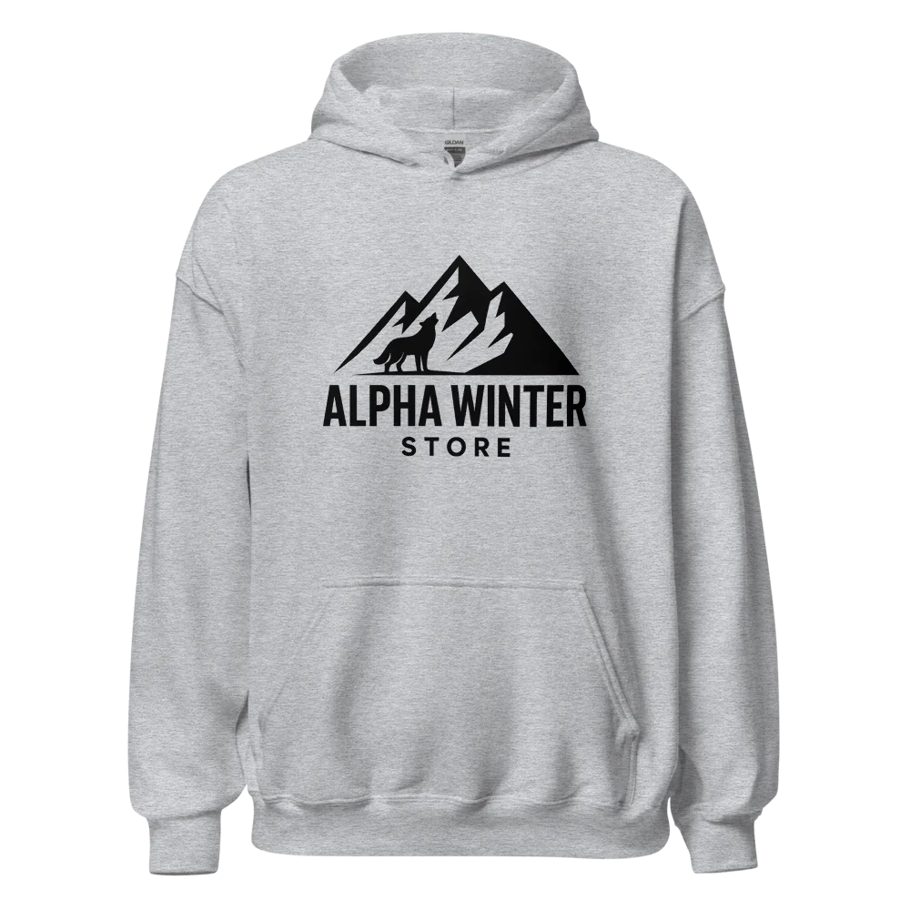 Unisex Heavy Blend Hoodie | Alpha Winter Store Logo | Black Friday