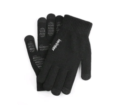 Men's Touchscreen Winter Gloves, Warm Knitted Outdoor Gloves |