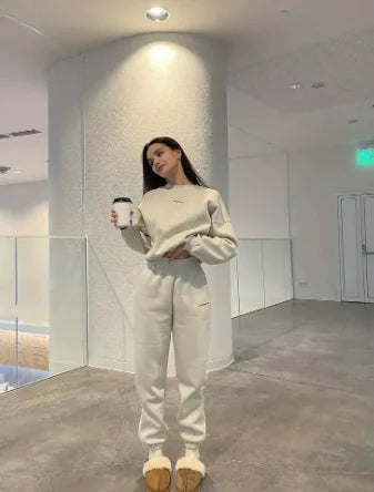 Heavy Fleece-Lined Hooded Sweatshirt