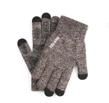Men's Touchscreen Winter Gloves, Warm Knitted Outdoor Gloves |