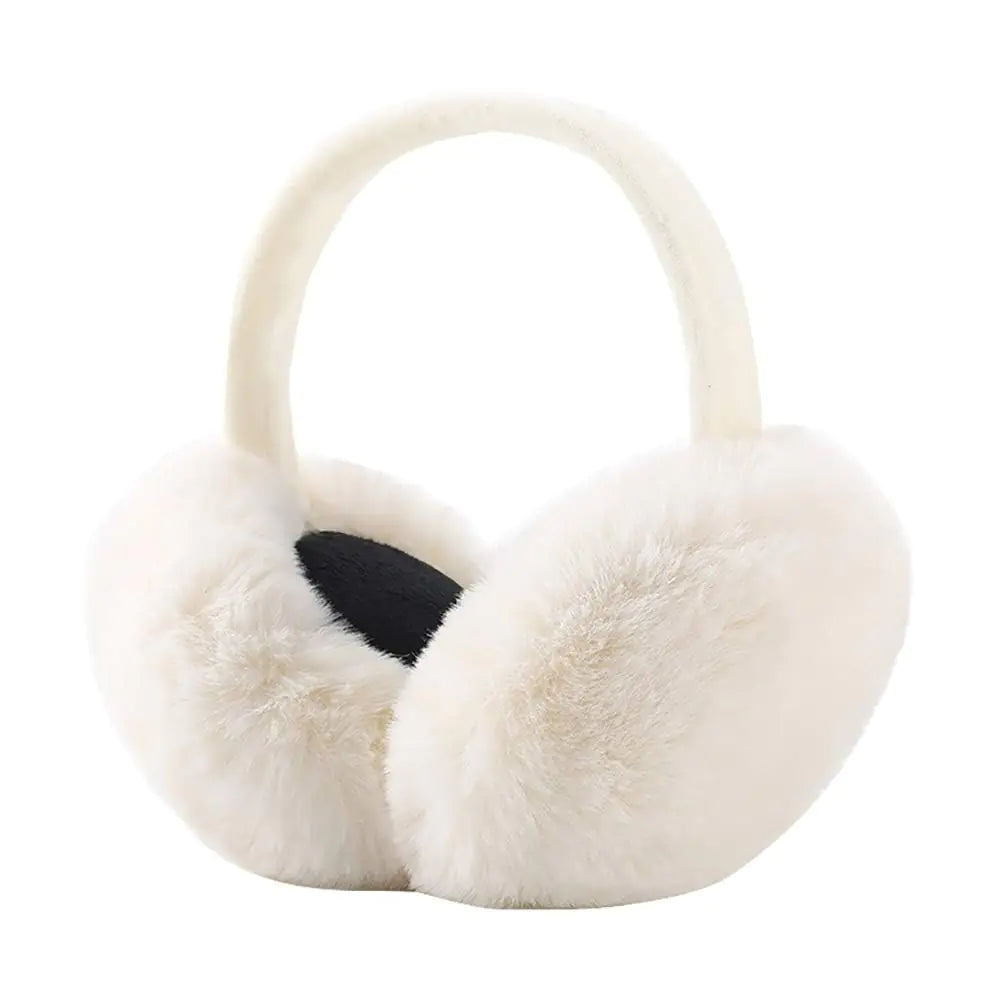 Women's Soft Fluffy Winter Earmuffs - Adjustable & Foldable
