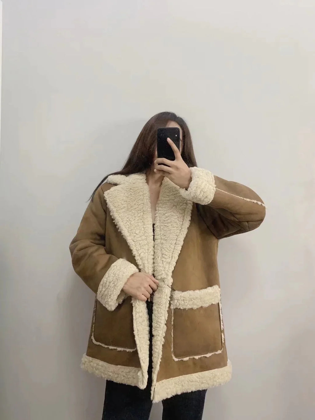 Women's Suede Fur Double-Sided Winter Coat