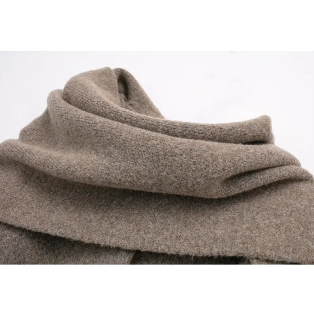 Cozy Knitted Scarf Cape Coat | Black Friday Sales