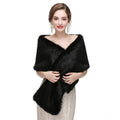 Winter Fur Shawl for Bride Wedding Dress