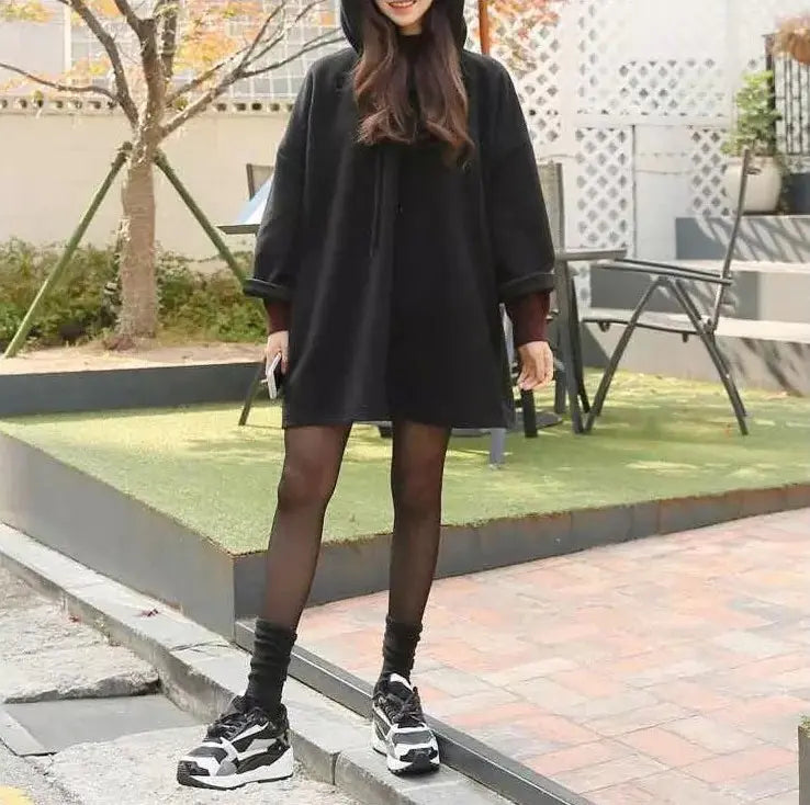 Korean Mid-Length Loose Autumn and Winter Clothing