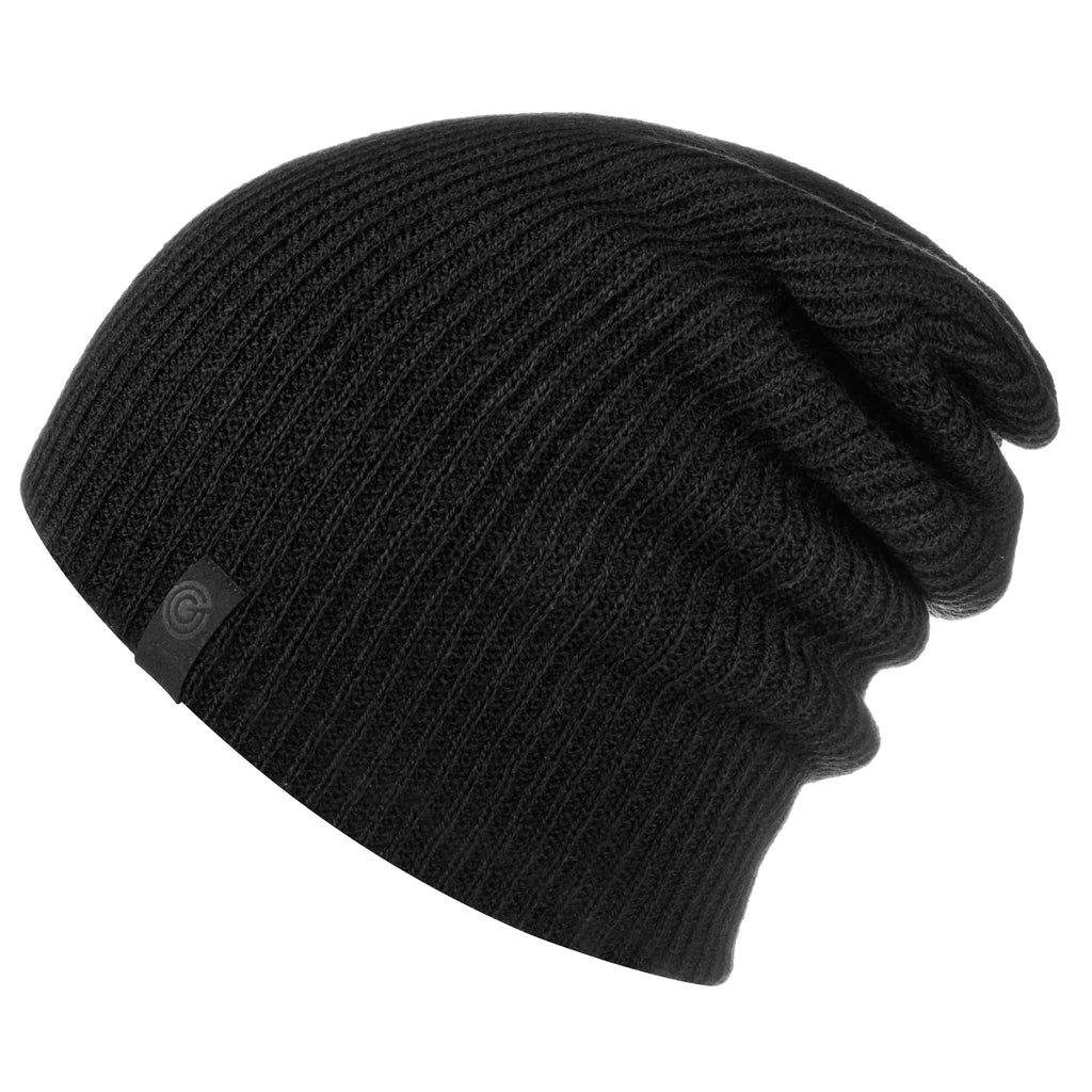 Long Ribbed Beanie - Soft Warm Winter Hat for Men & Women