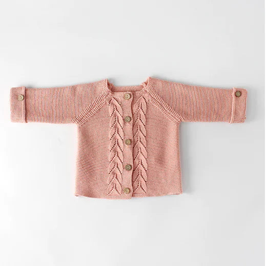 Knitted Baby Coat - Infant Winter Cardigan