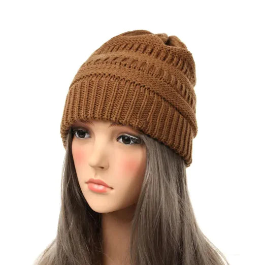 Women's Solid Knit Beanie