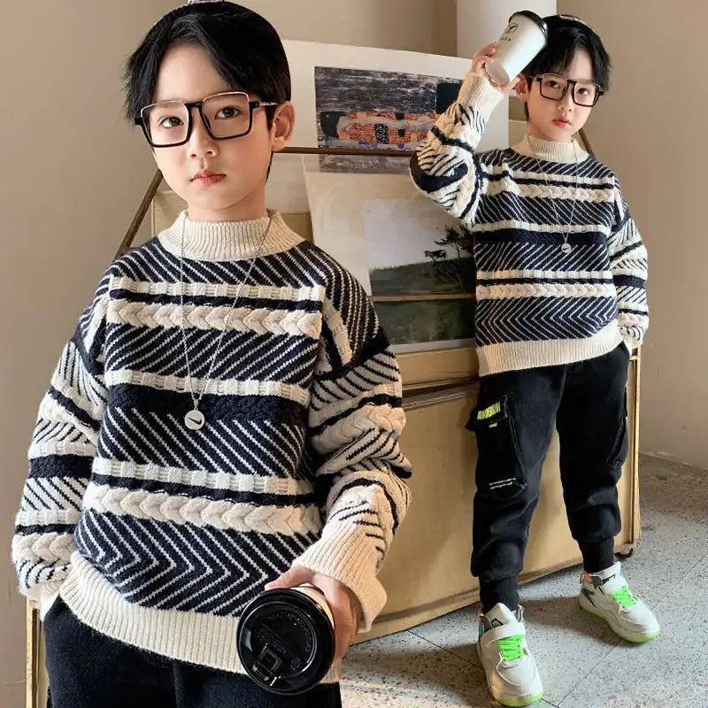 New Style Western Sweater for Boys - Winter Clothing