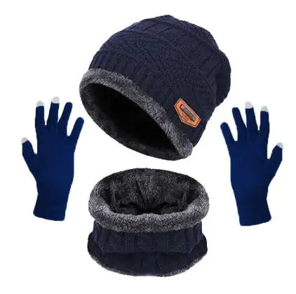 Winter Plush Hat and Scarf Set