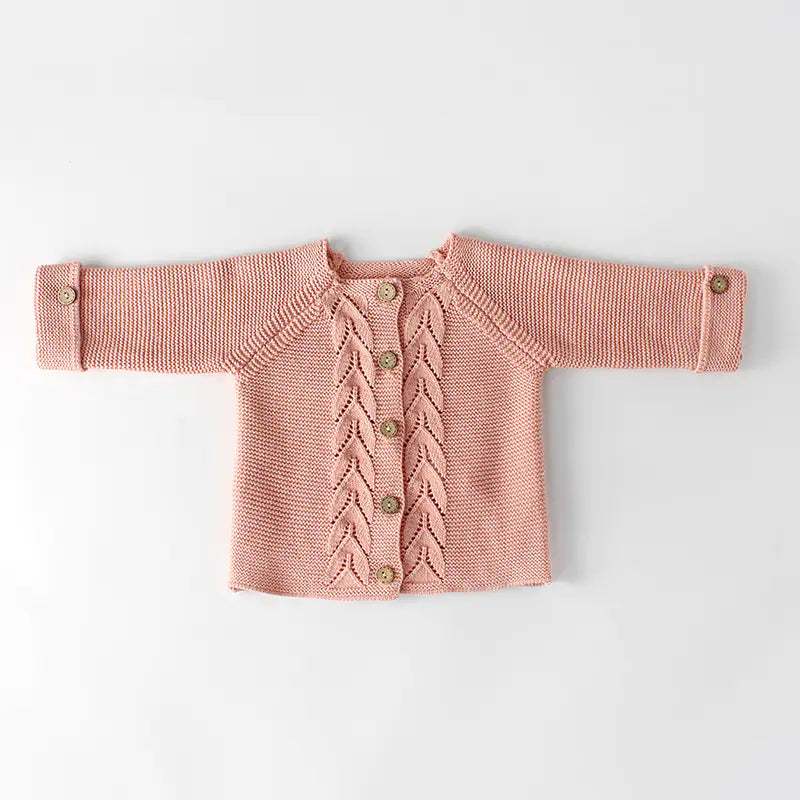 Knitted Baby Coat - Infant Winter Cardigan