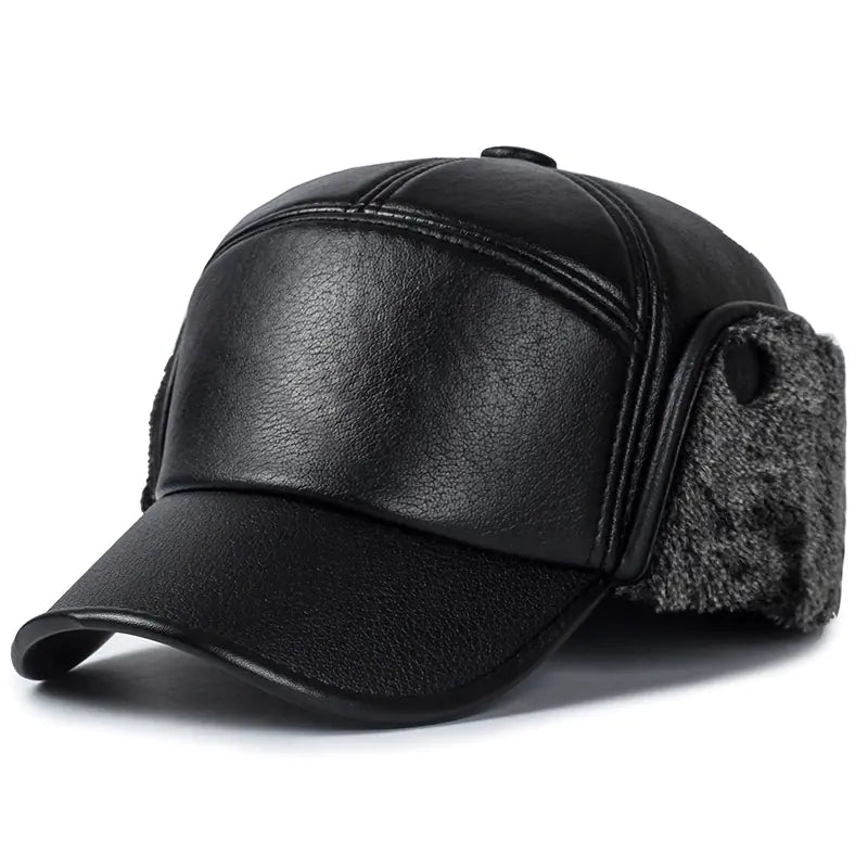 Winter Waterproof Baseball Hat for Elderly Men