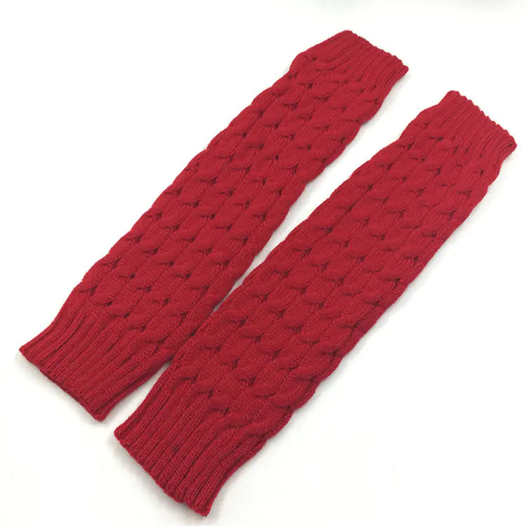 Winter Women's Knitted Knee-High Boot Sock Set