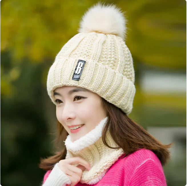 Women's Winter Knit Hat & Scarf Set - Cozy Bundle | Popular
