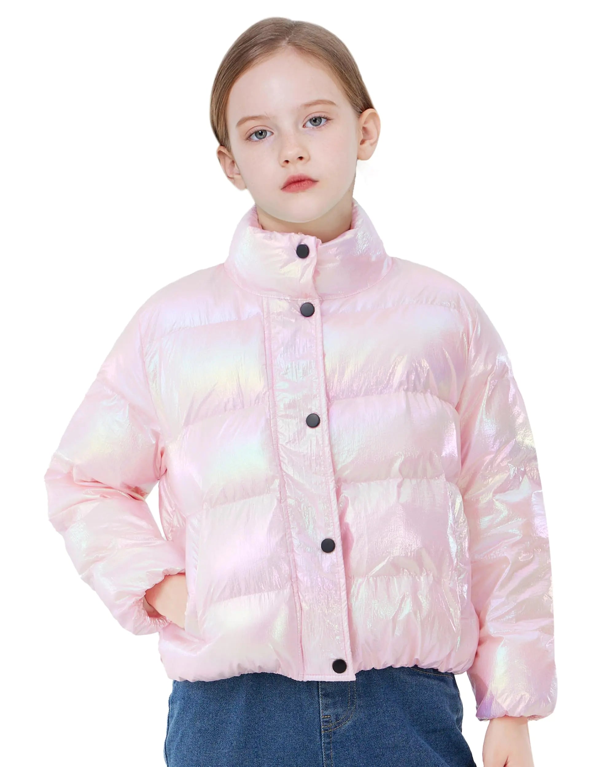 WULFUL Girl’s Winter Puffer Jacket Lightwight Warm Coat Short