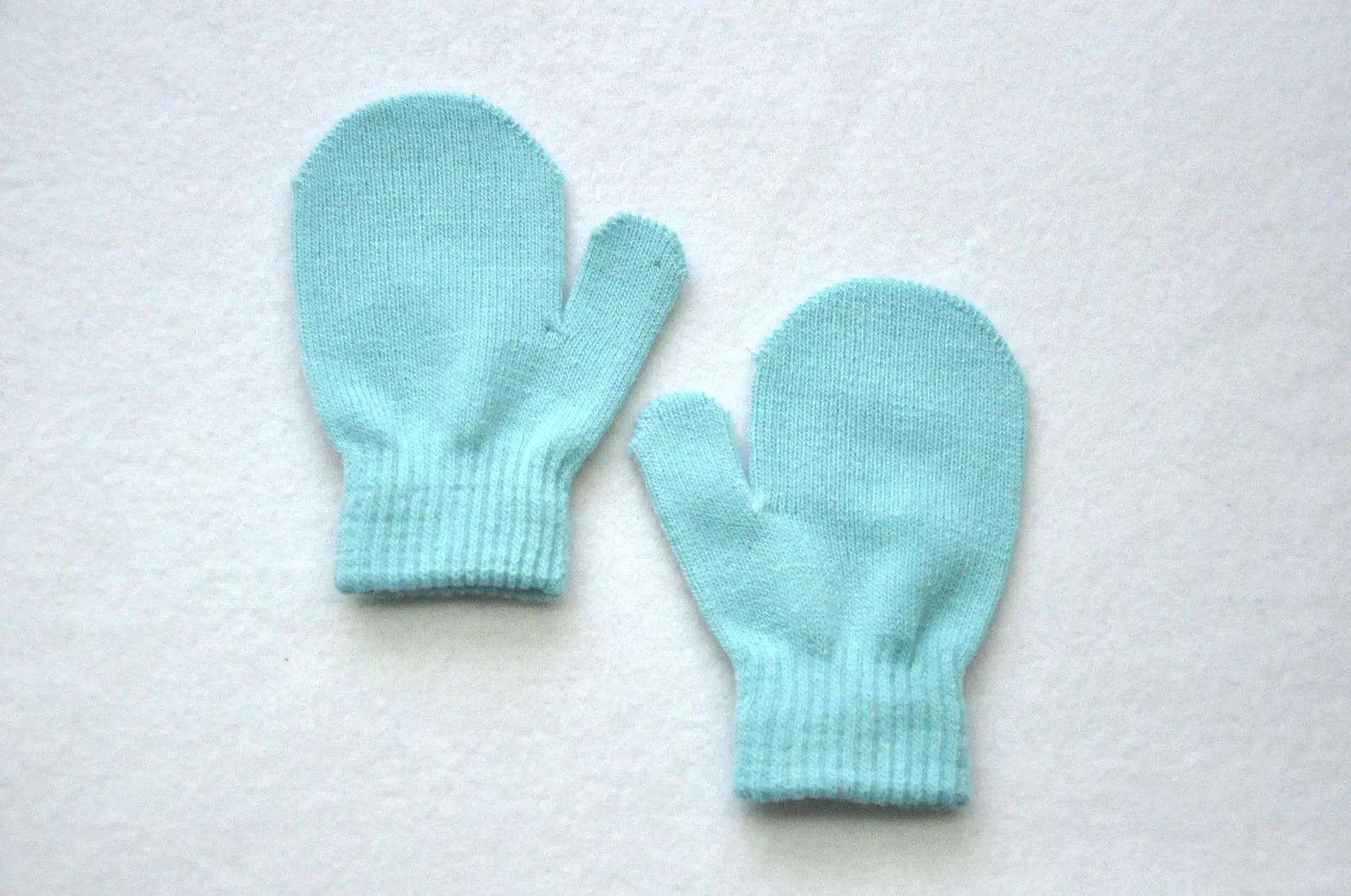 Children's Knitted Winter Gloves with Bag