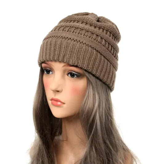 Women's Solid Knit Beanie