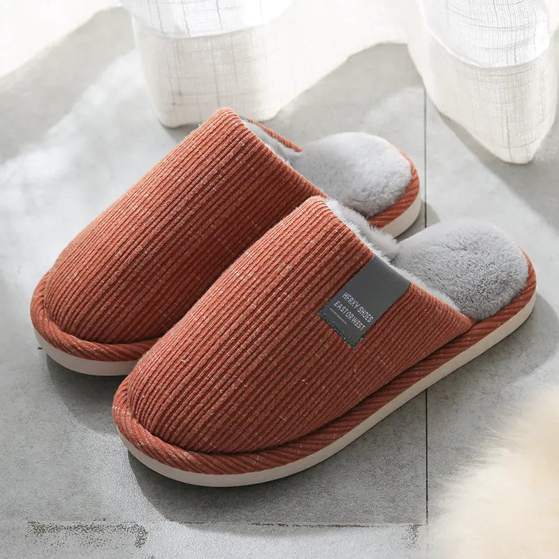 Personalized Cotton Slippers for Men - Winter Indoor Use