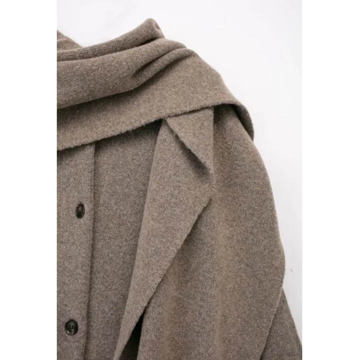 Cozy Knitted Scarf Cape Coat | Black Friday Sales