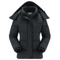 CAMEL CROWN Women's Waterproof Puffer Jacket - Warm Hooded Winter Coat