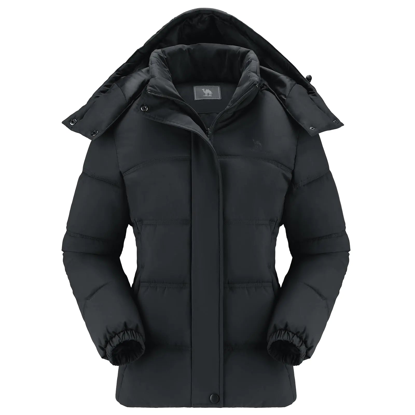 CAMEL CROWN Women's Waterproof Puffer Jacket - Warm Hooded Winter Coat