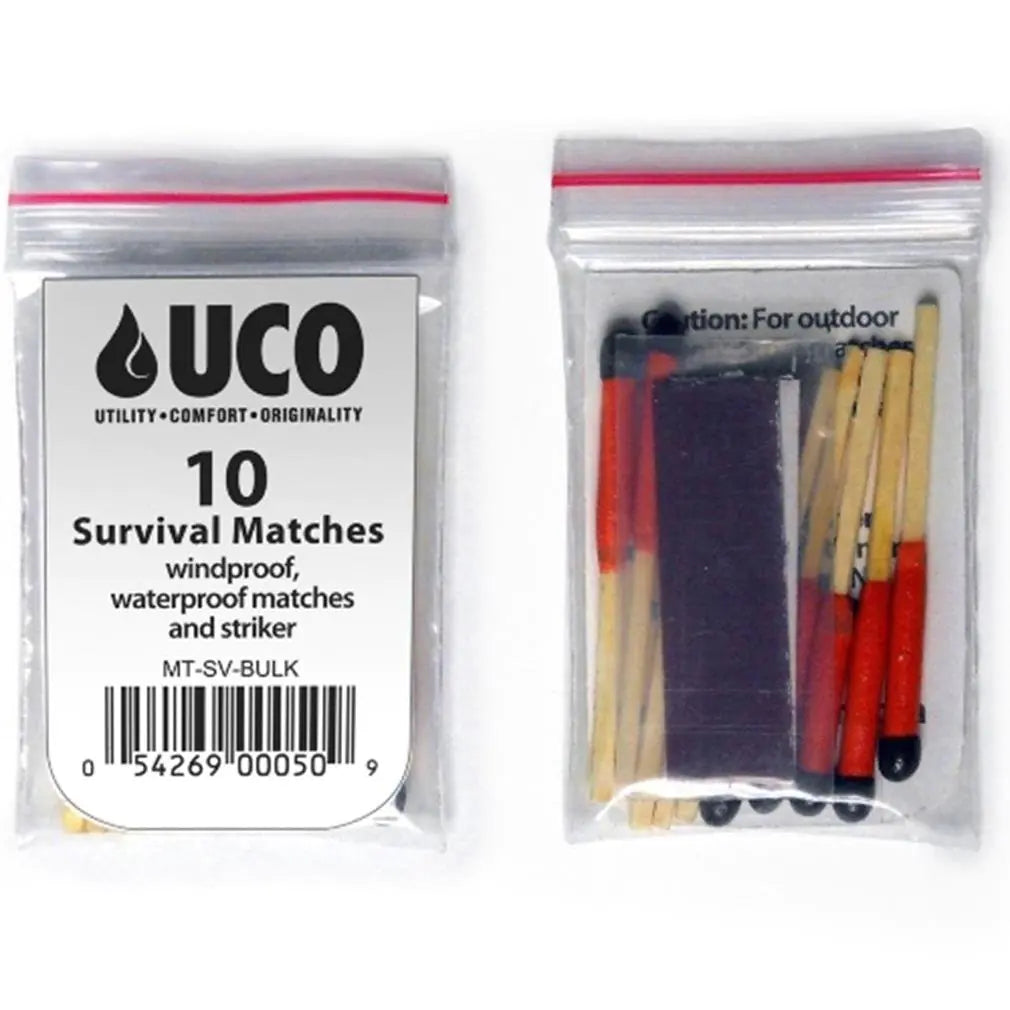 UCO Stormproof Matches - Waterproof Windproof Fire Starter (10 Pack)
