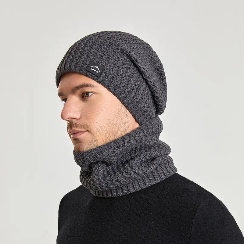 Winter Beanie and Scarf Set for Men and Women (One Set) | Popular