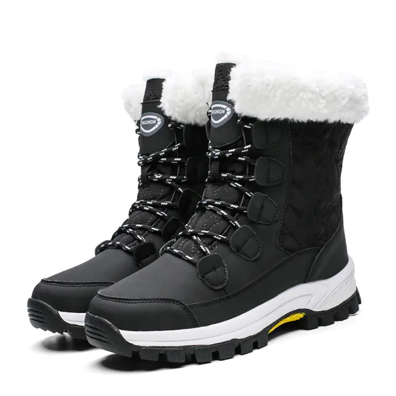 Women's Waterproof High-Top Thick Bottom Winter Boots