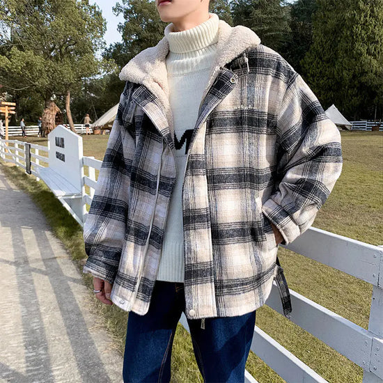 Winter Retro Warm Cotton Jacket for Men - Loose Fit | Favorite