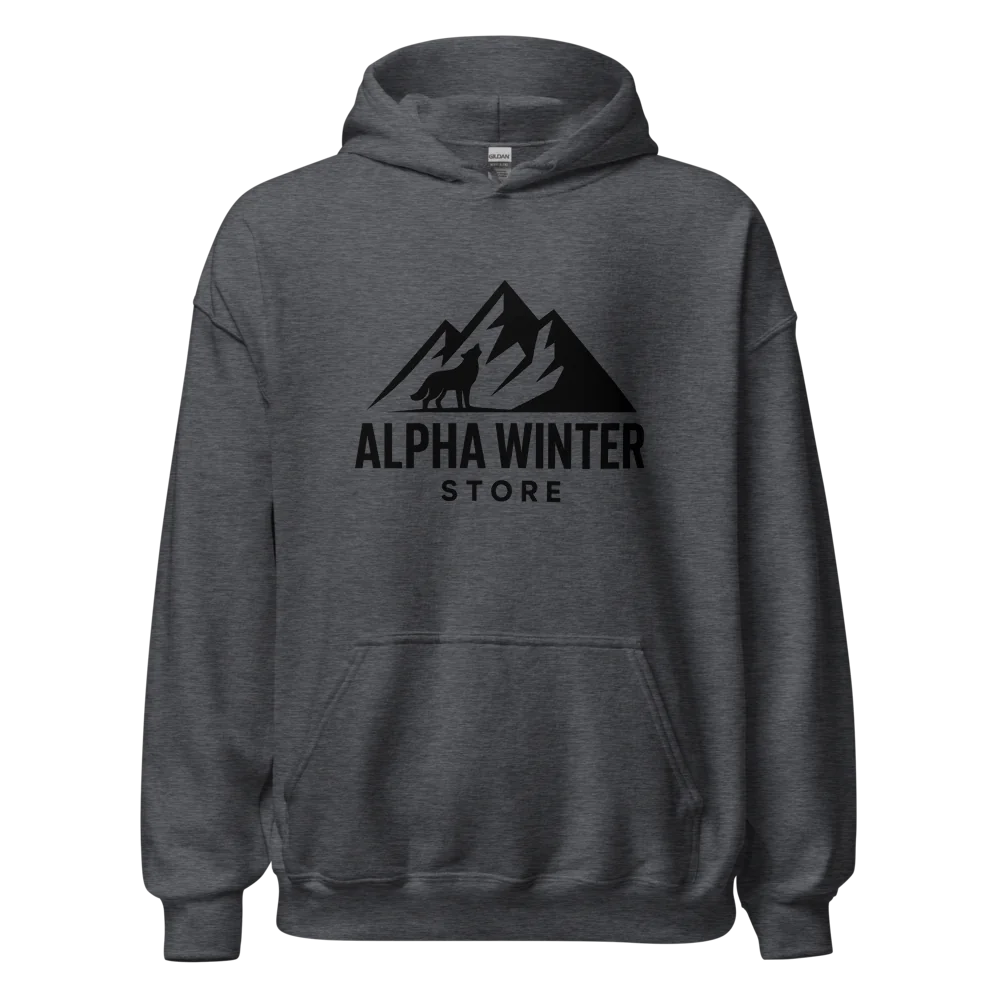 Unisex Heavy Blend Hoodie | Alpha Winter Store Logo | Black Friday