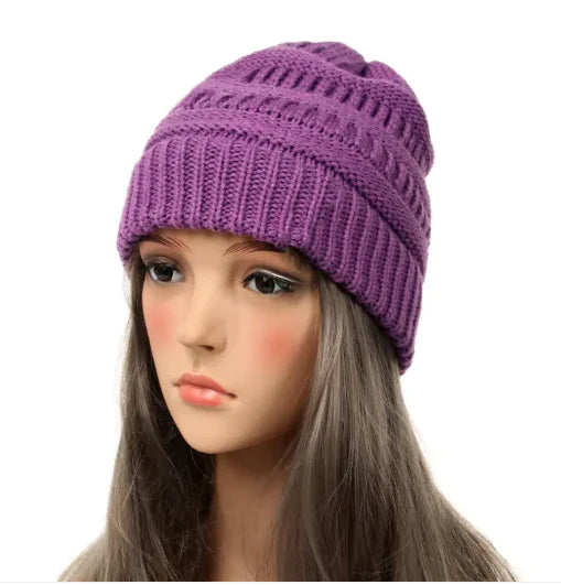 Women's Solid Knit Beanie