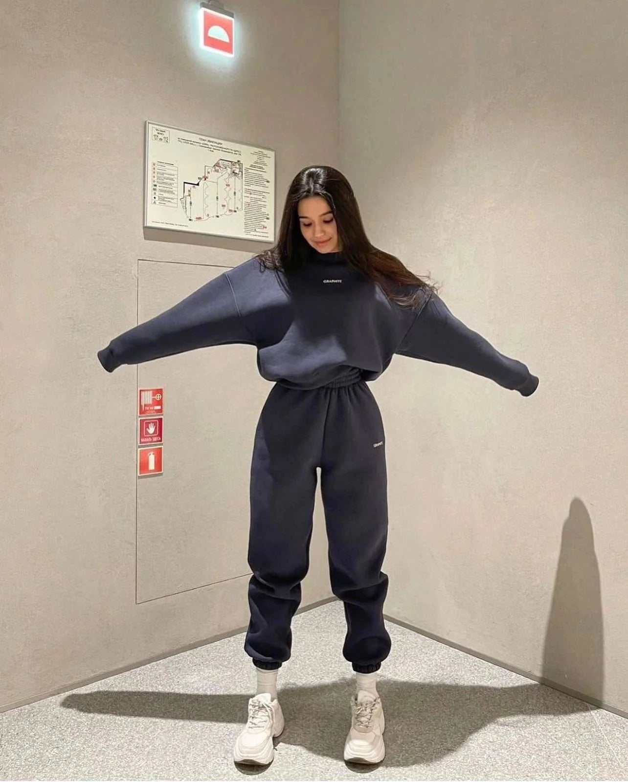 Heavy Fleece-Lined Hooded Sweatshirt