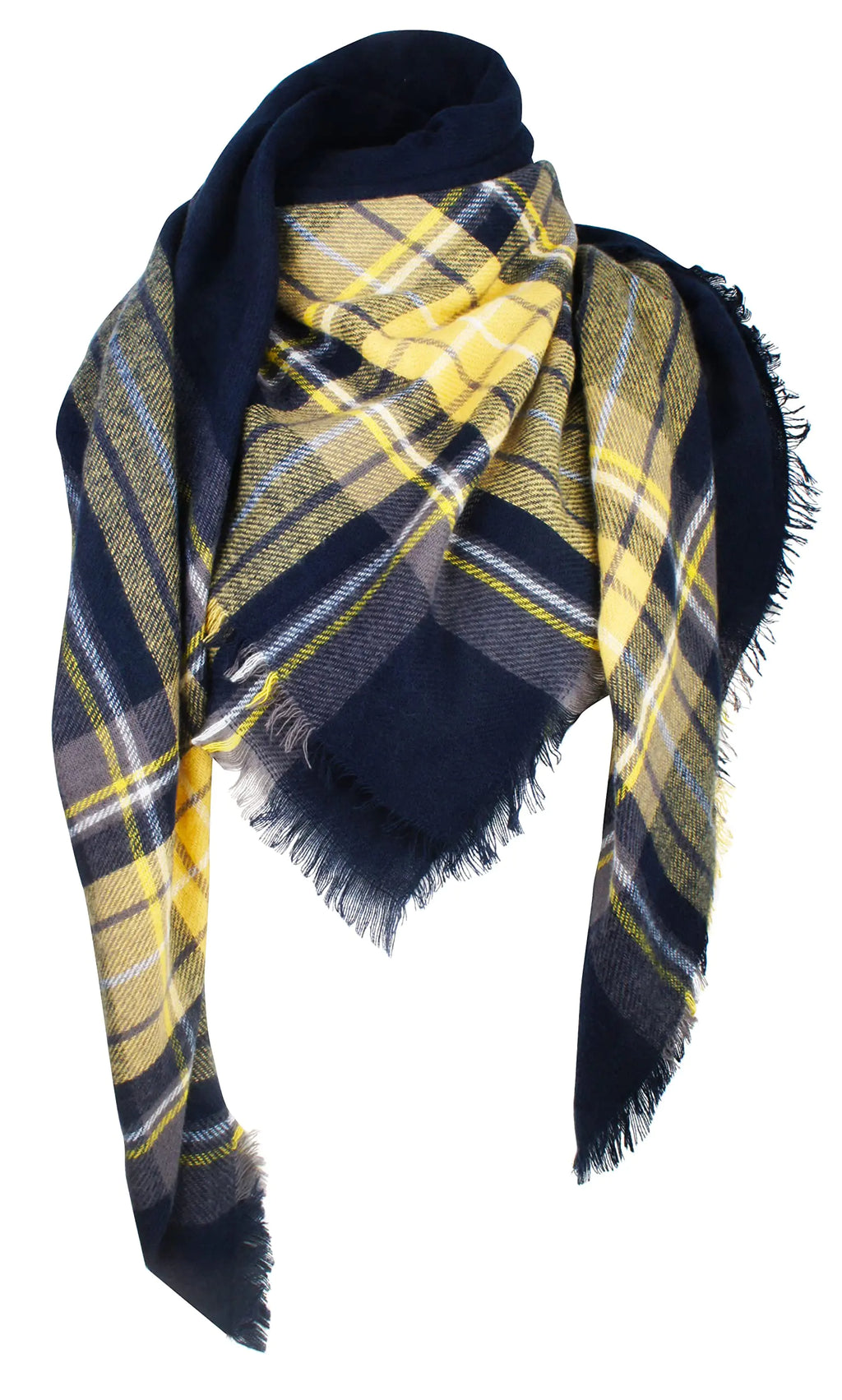 Plaid Tartan Winter Scarf - Oversized Shawl Wrap (VIVIAN & VINCENT)