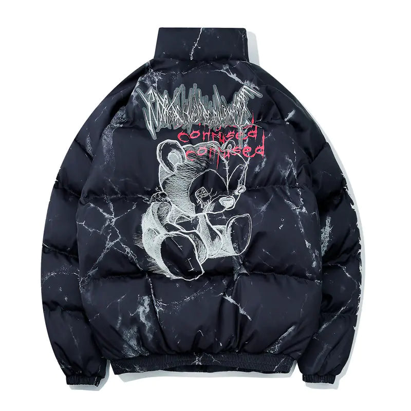 Winter Streetwear Thick Cotton Jacket for Men