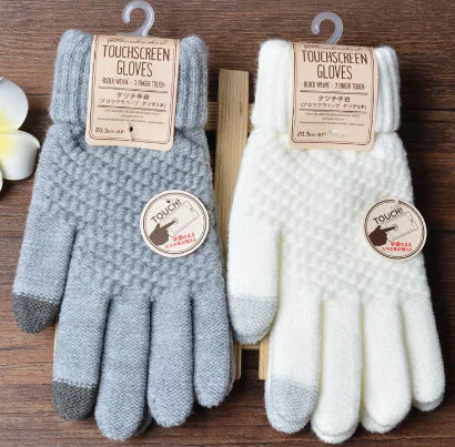 Women's Knitted Touchscreen Winter Gloves (Fashionable) |