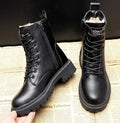 Andrea™ Black Leather Winter Boots (One Pair)