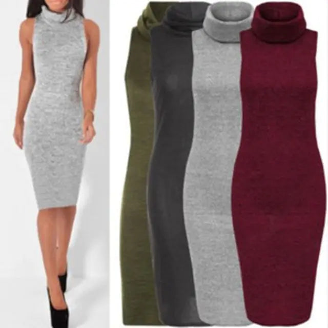 High Lead Knitting Dress for Autumn and Winter