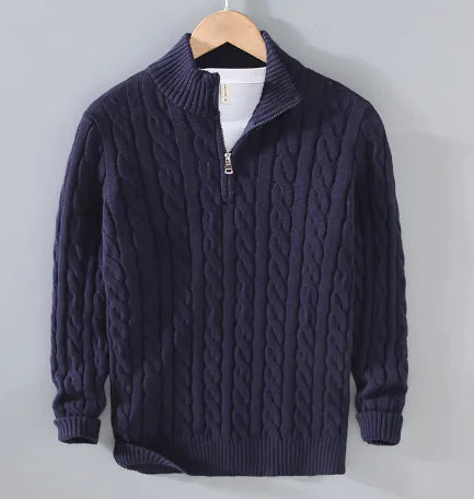 Men's Zip Knit Sweater